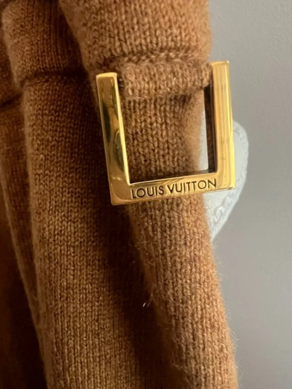 Authentic Louis Vuitton Brown Knit Sweater & Jogger Set Women’s Large